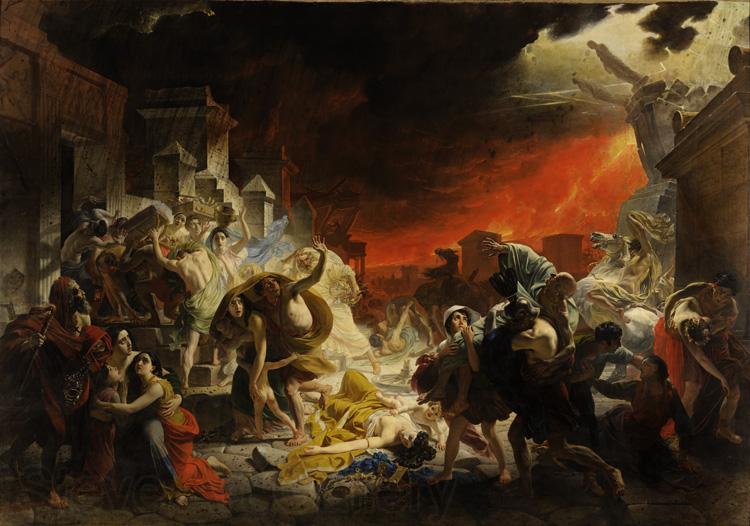 Karl Pavlovic Brullow The Last Day of Pompeii (mk22) France oil painting art